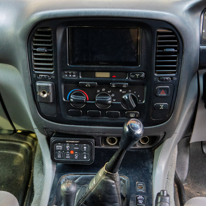 Toyota Landcruiser 100 105 series Auxbeam ashtray mount  installed in car interior