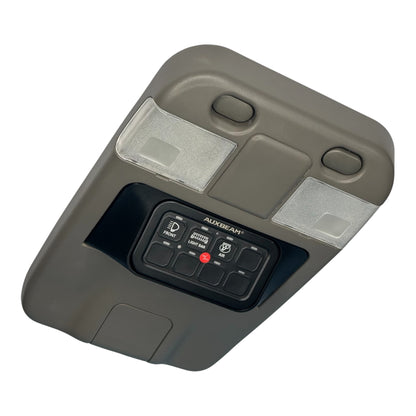 GU Patrol overhead roof console sunglasses replacement to suit Auxbeam switch panel installed into interior trim
