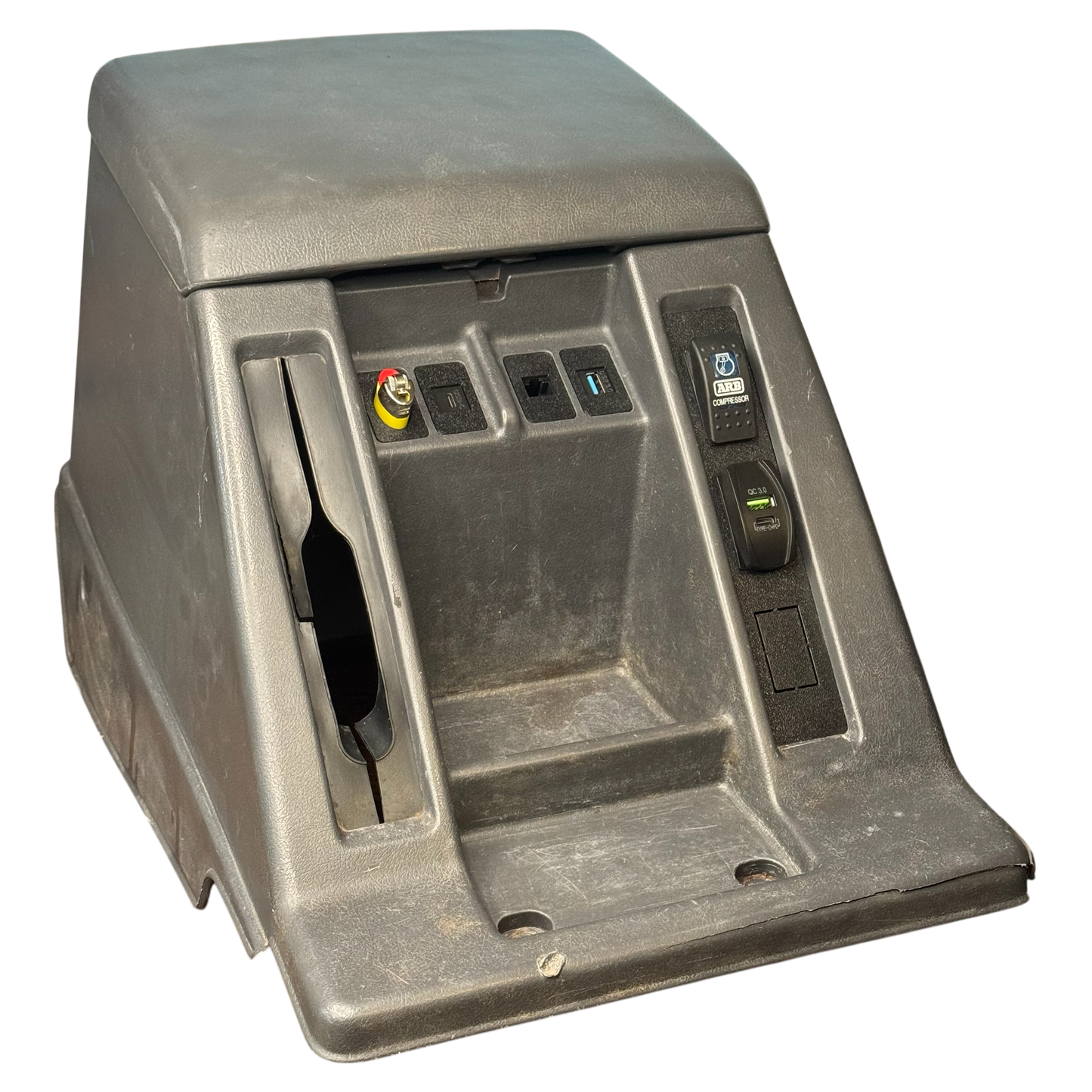 Nissan Patrol GQ Ford Maverick centre console with bic lighter holder installed